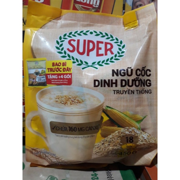 Ngủ cốc Dinh dưỡng  Super 450g( 18goix20g) ( date mới nhất)