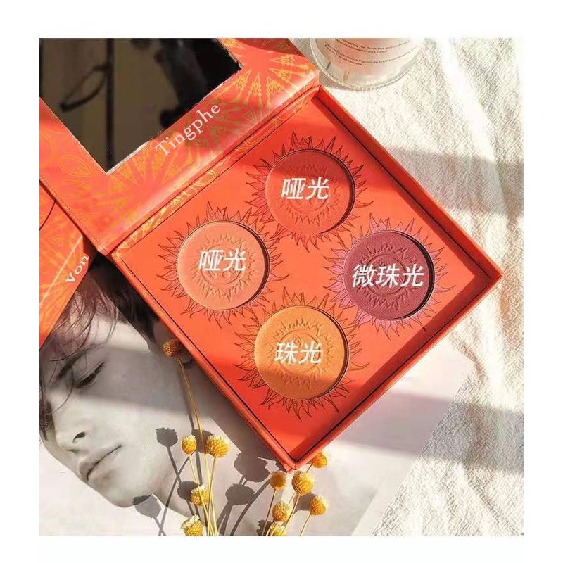 Phấn mắt má 4 ô to Fuleiz nội địa trung makeup cực dễ | BigBuy360 - bigbuy360.vn