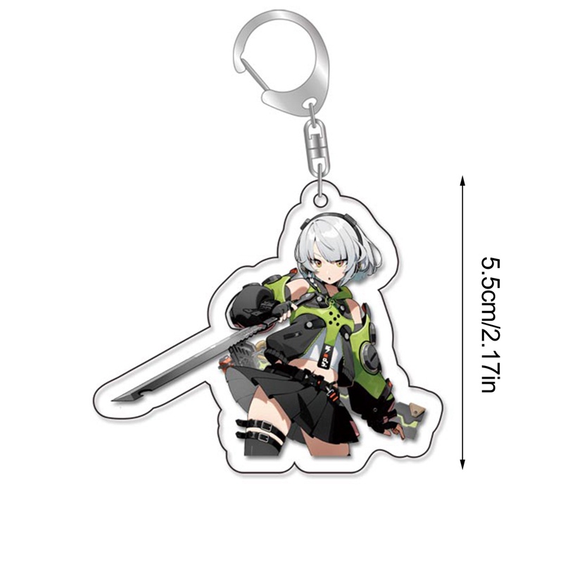 Móc Chìa Khóa Acrylic Hình Nhân Vật Game Zenless Zone Zero Geshin Va Chạm Mới 2022