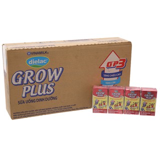 Thùng sữa Dielac Grow Plus đỏ 110ml