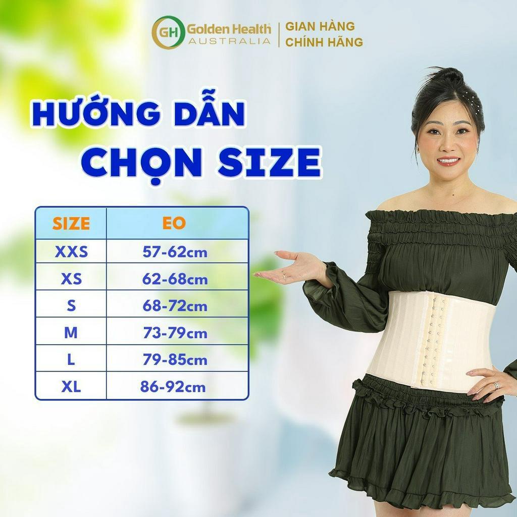 [GOLDEN HEALTH] ĐAI NỊT BỤNG SIẾT EO CAO CẤP BEAUTY LEAF PREMIUM LATEX CORSET BEAUTY LEAF