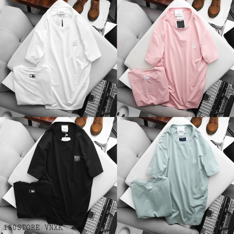 T shirt cổ tròn cộc tay n.y. cotton 4c chính phẩm, thoáng mát, áo thun xuất khẩu cao cấp