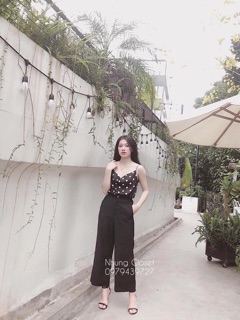 Áo 2 dây chấm bi