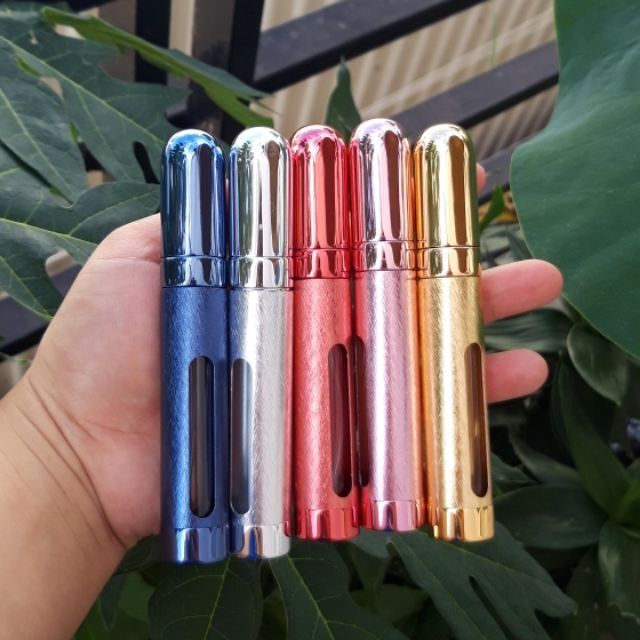 Lọ chiết nước hoa tròn nhôm 12ml có vân nổi - chai chiết nước hoa | BigBuy360 - bigbuy360.vn