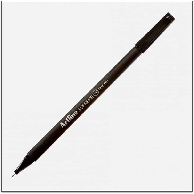 Bút kim màu Artline Supreme EPFS-200 - 0.4mm - Màu đen (Black)