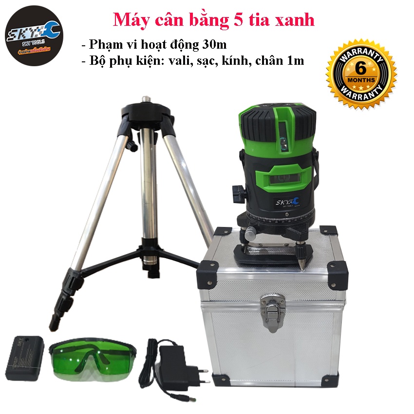 Máy cân bằng, Máy bắn cốt, Máy bắn laser 5 tia xanh 5100 bảo hành 6 tháng