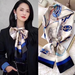 Khăn quàng cổ dài bằng vải lụa trang trí dành cho nữ