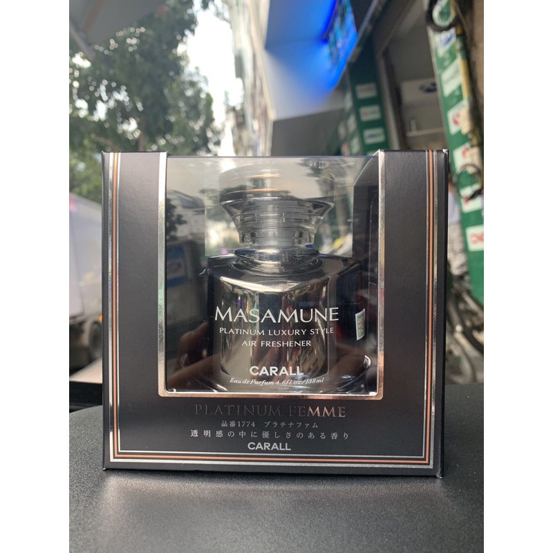 Nước hoa xe hơi gắn taplo ô tô Carall Masamune Premia Luxury 138ml