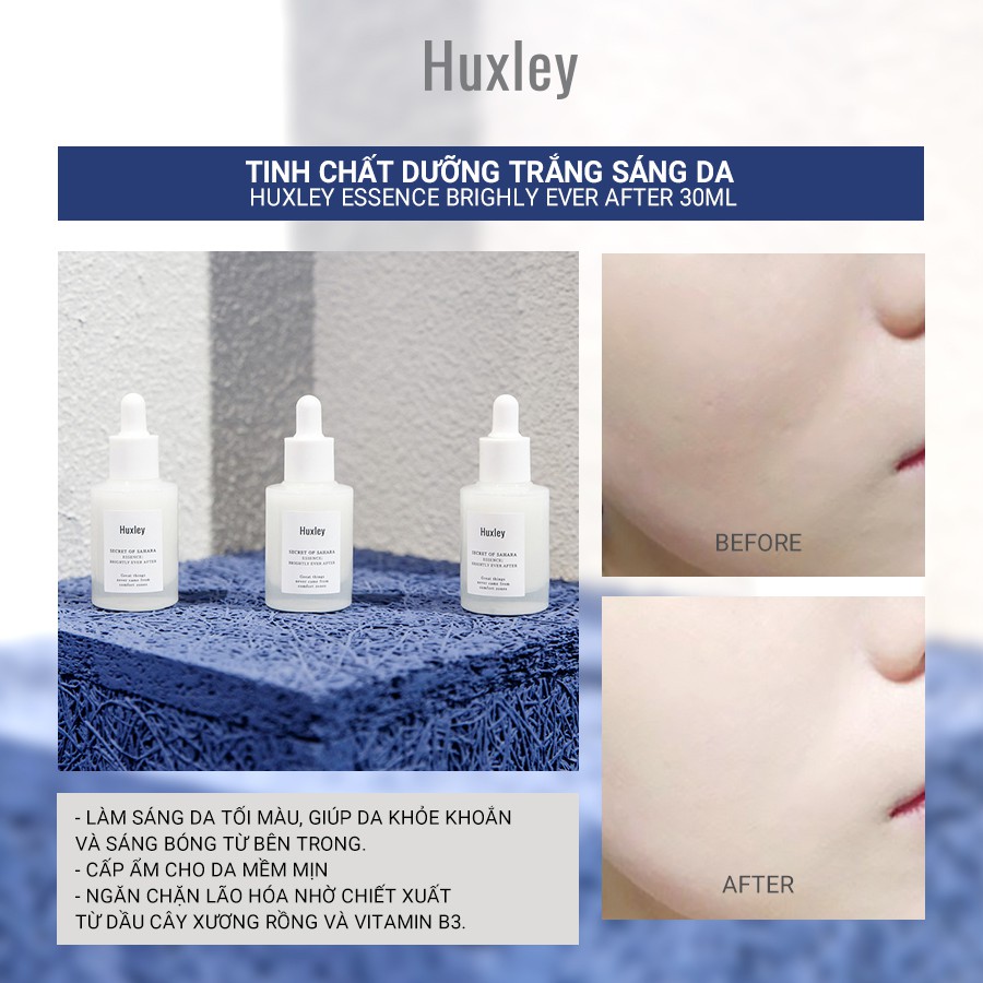 Bộ Dưỡng Trắng Sáng HUXLEY Brightening Care Trio Set | BigBuy360 - bigbuy360.vn