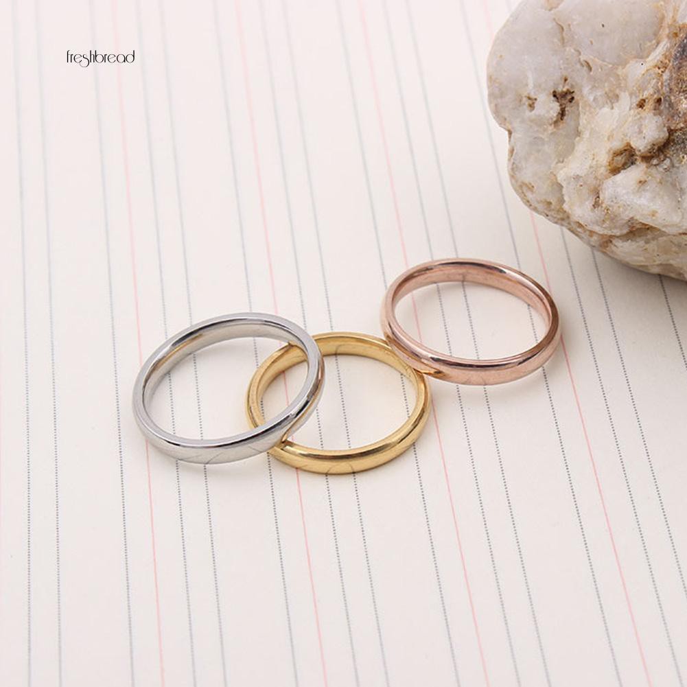 Phấn Phủ Dạng Nén [Fresh]❀Nhẫn Trơn Đơn Giản Cho Cặp Đôi