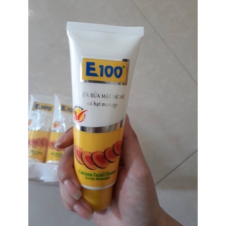 Sữa rửa mặt E100 nghệ hạt Massage 100g