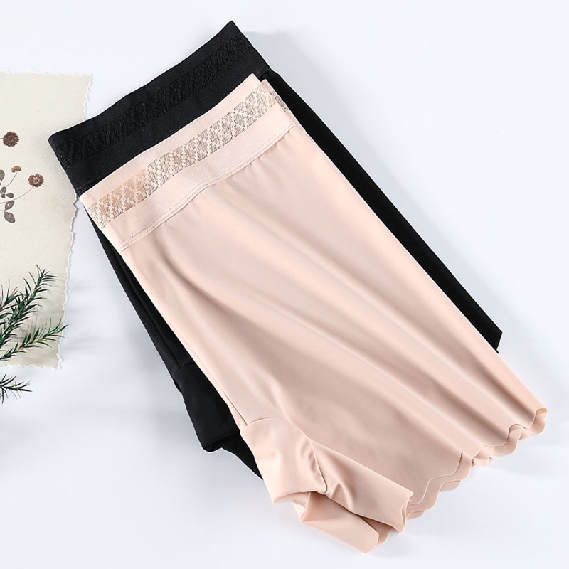 AOFEIQIKE AOFEIQIKE Plus Quần Lót An Toàn Vải Lụa Lạnh Không Đường May Thoải Mái Cho Nữ