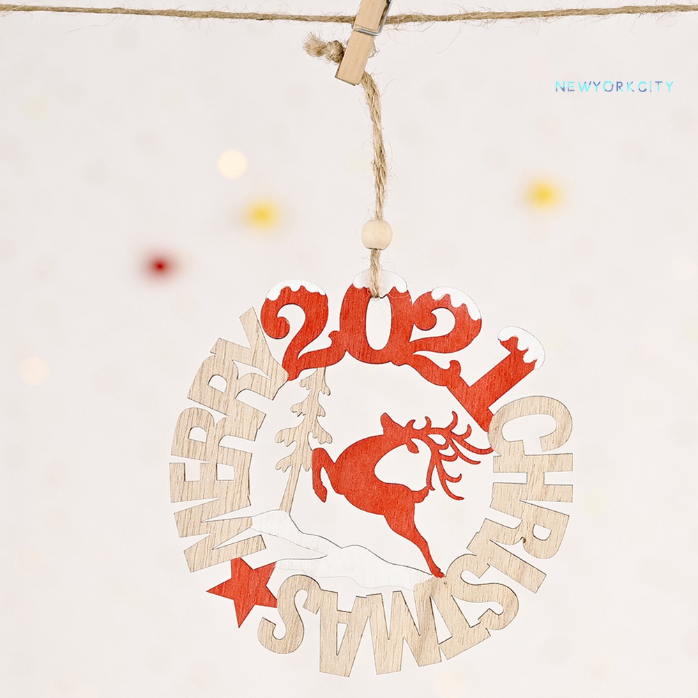 Dây Treo Trang Trí Giáng Sinh Năm Mới 2021 Bằng Gỗ