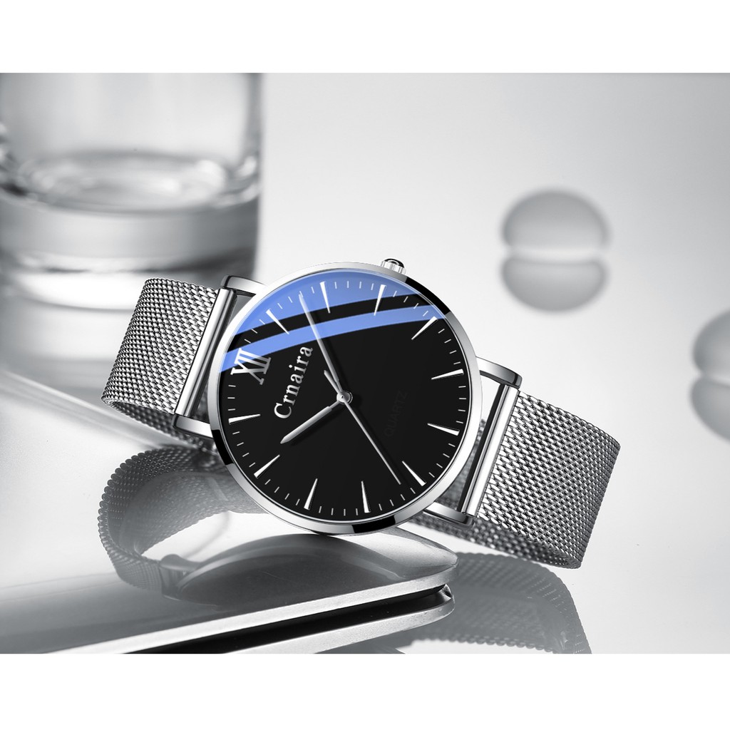 Đồng hồ nam đẹp Crnaira CR06 chính hãng, dây thép nhuyễn | BigBuy360 - bigbuy360.vn