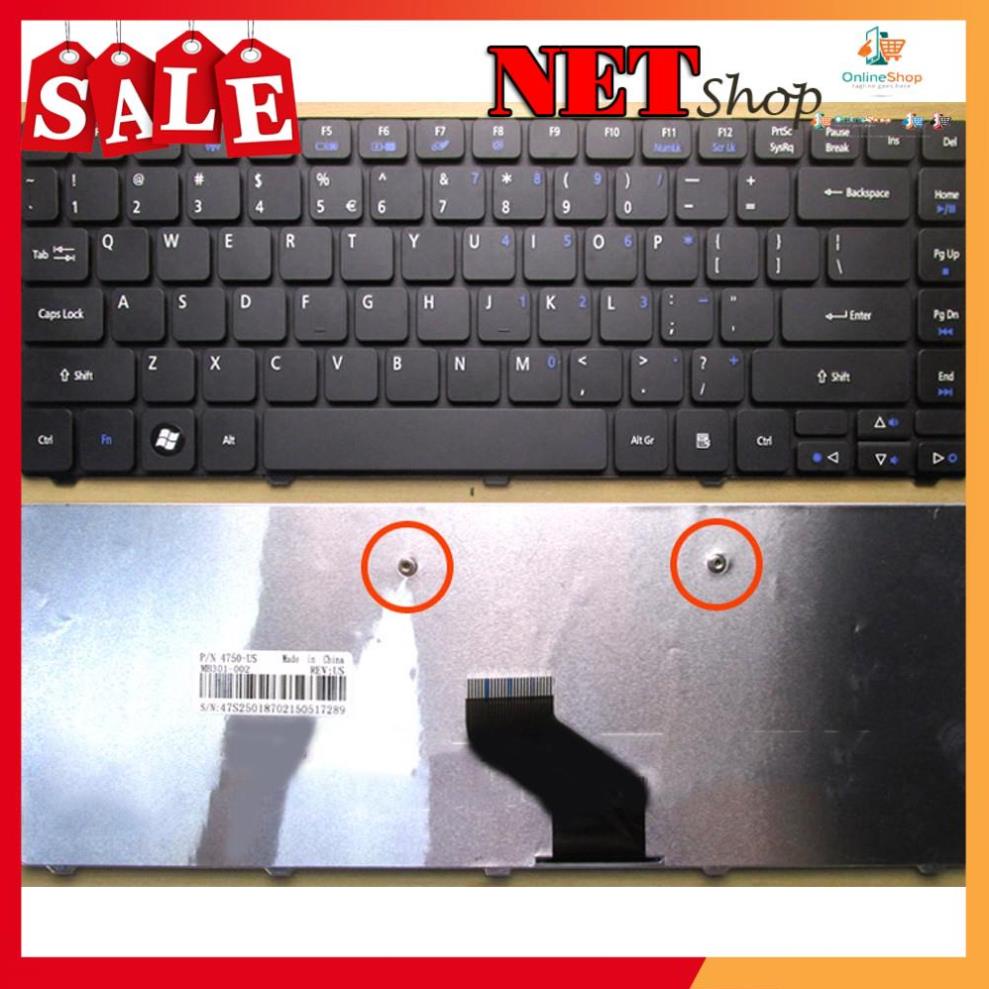 💖 Bàn phím Laptop  Acer eMachines D730 D730G D732 D732G D732Z D732ZG - Bảo Hành 6 Tháng