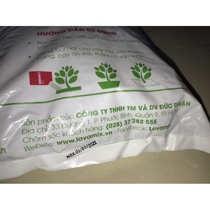 Phân Bò Hữu Cơ Tiện Lợi, Không Mùi Hôi 3dm3 (560g)