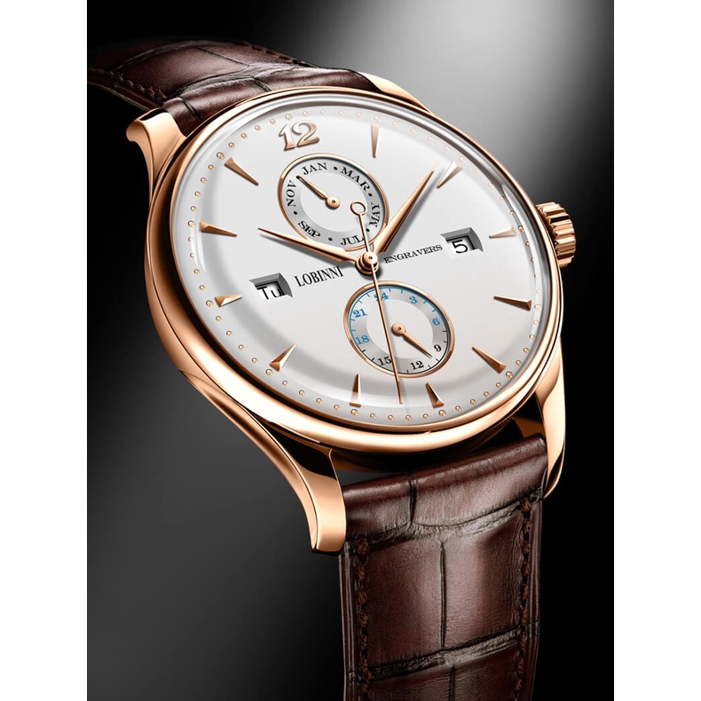 Đồng Hồ Nam LOBINNI No.1803 Chính Hãng BH 24T Chịu Nước 50m Kính Chống Xước Dây Da Cao Cấp (Máy Cơ Tự Động)