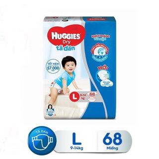 Tã dán Huggies M76/ L68/ XL62/ XXL56