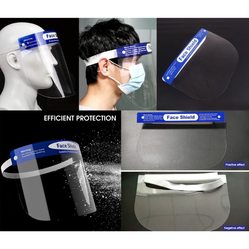 Kính Chống Giọt Bắn Faceshield Xốp Dây Thun Đeo Dễ Dàng. Hàng Loại 1 (Hỗ Trợ Giá Phòng Dịch)