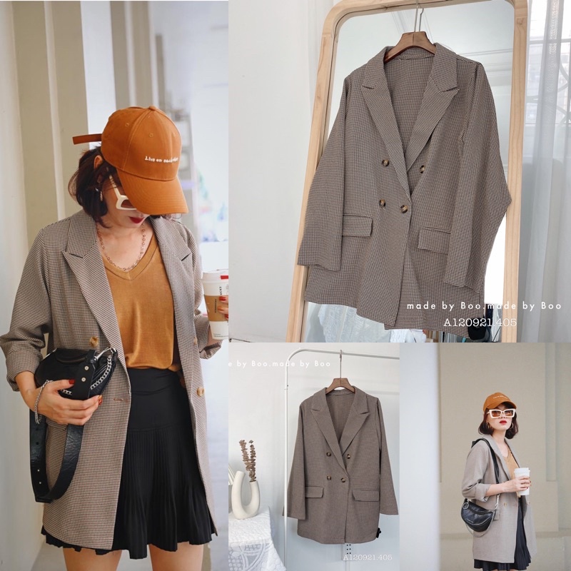 ÁO KHOÁC BLAZER KẺ