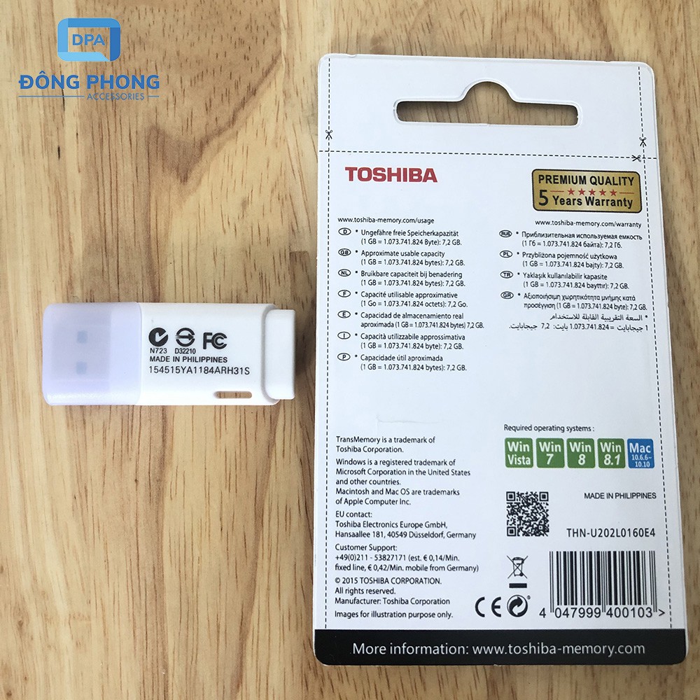 USB TOSHIBA 16GB U202 Chính Hãng