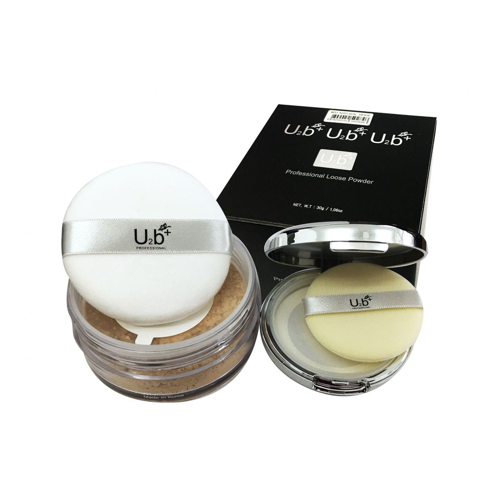 [Tặng hộp chiết phấn] Phấn phủ bột kiềm dầu U2B Professional Loose Powder Hàn Quốc 30g Lamdep24g