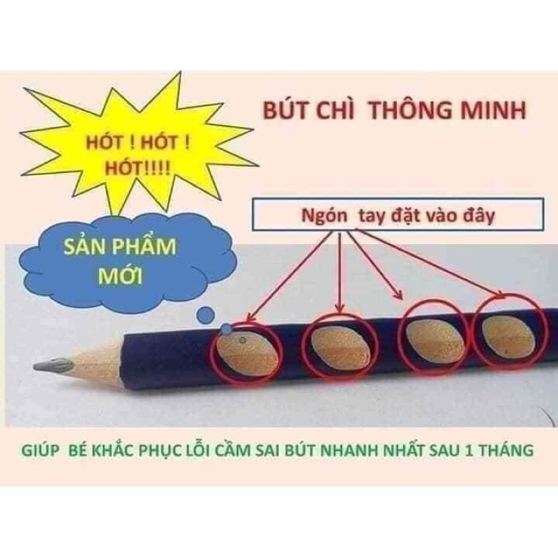 Bút chì định vị thông minh 2B ngòi mềm thanh đậm