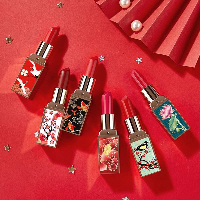 Son Môi 6 Màu Tùy Chọn Lâu Trôi Cao Cấp