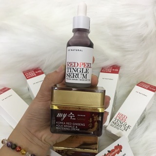 Combo redpeel 35ml và kem hồng sâm hàn quốc dùng dc cả ngày và đêm siêu tiện lợi