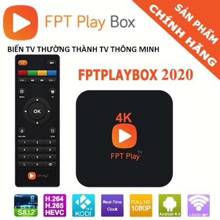 FPT Play Box+ 2020 Android TV10 S550 – Điều khiển giọng nói tiếng Việt chính hãng