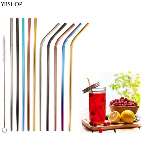 Ống hút bằng inox nhiều màu lựa chọn dễ thương