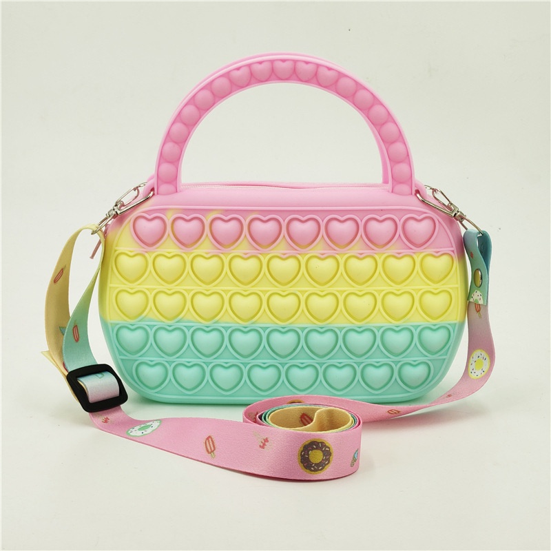 Pop It Messenger Đồ Chơi Fidget Spinner BằNg Silicon GiúP GiảM Stress Cho Bé GáI