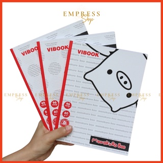 [Lẻ 1 Quyển] Tập vở sinh viên kẻ ngang Vibook 200 trang - Tập heo monokuro boo