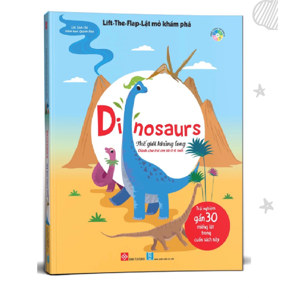 Sách tương tác - Lift-the-flap - Lật mở khám phá - Dinosaurs - Thế giới khủng long