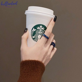 Cốc uống cà phê Starbucks bằng nhựa pp 473ml 16oz màu trắng có thể tái sử dụng
