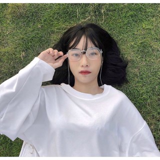 Áo Tay Dài LONG SLEEVE BASIC Màu Trắng Unisex