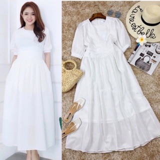 Đầm váy maxi dài nữ đẹp dự tiệc màu trắng với thiết kế và phong cách hợp thời trang