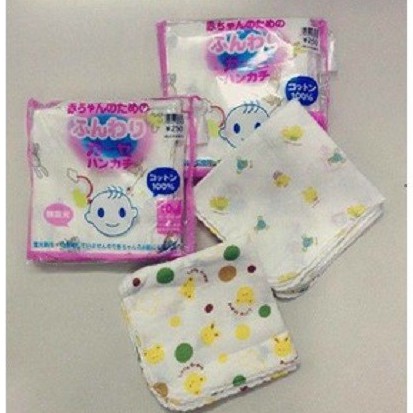 Khăn Xô Sữa Nhật Loại Hoa Văn (set 10c)_hàng độc quyền