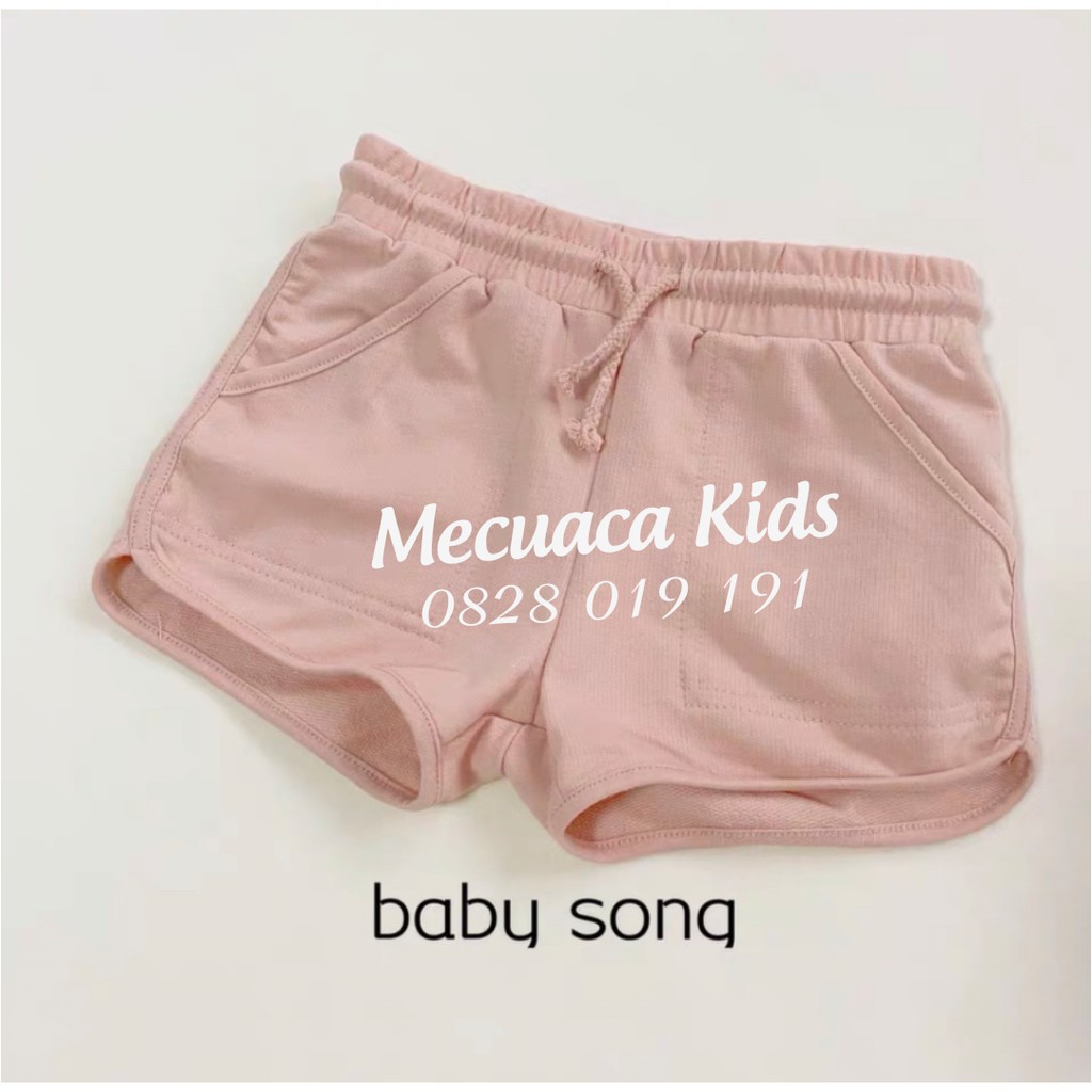 [2-9y] Quần short/quần sooc cotton da cá cho bé/bé gái xuất dư xịn