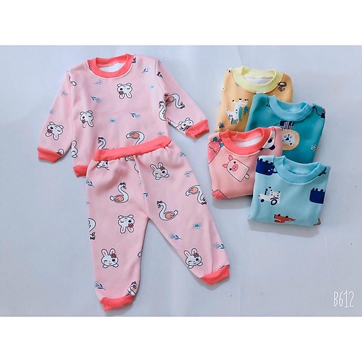 Set 5 bộ nỉ lông cài khuy chất cực đẹp từ 4-14kg