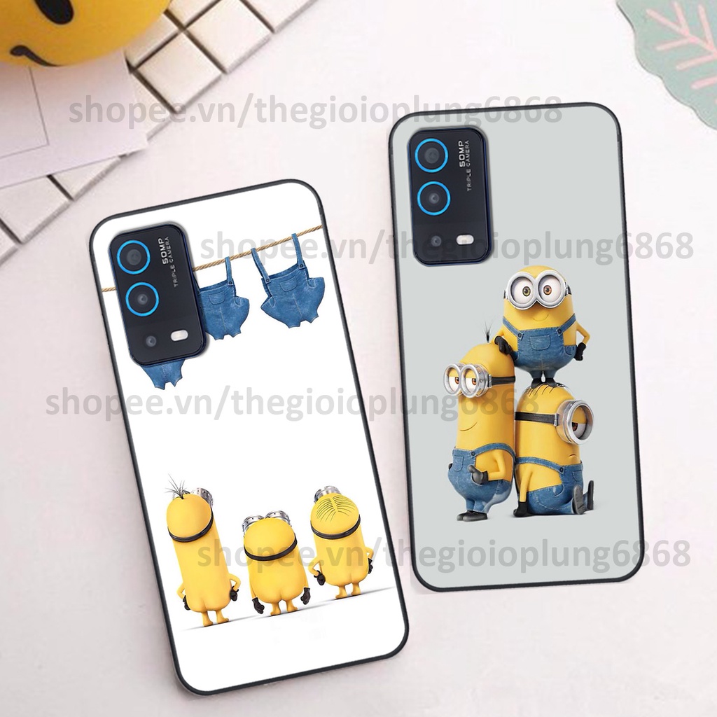 Ốp Oppo A54 / A55 in hình siêu xinh, ngộ nghĩnh đáng yêu pikachu, minion