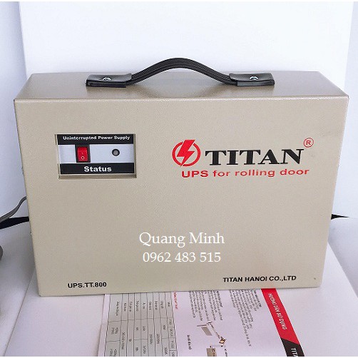 Lưu điện cửa cuốn TITAN Chính Hãng, Công nghệ Xả - Sạc Tự Động