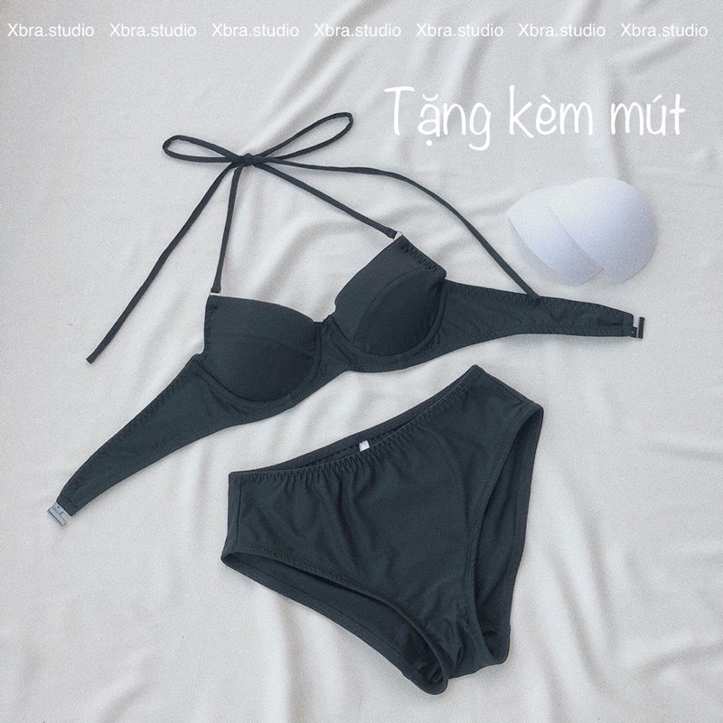 Bộ đồ bơi - Bikini 2 mảnh có gọng tone màu pastel