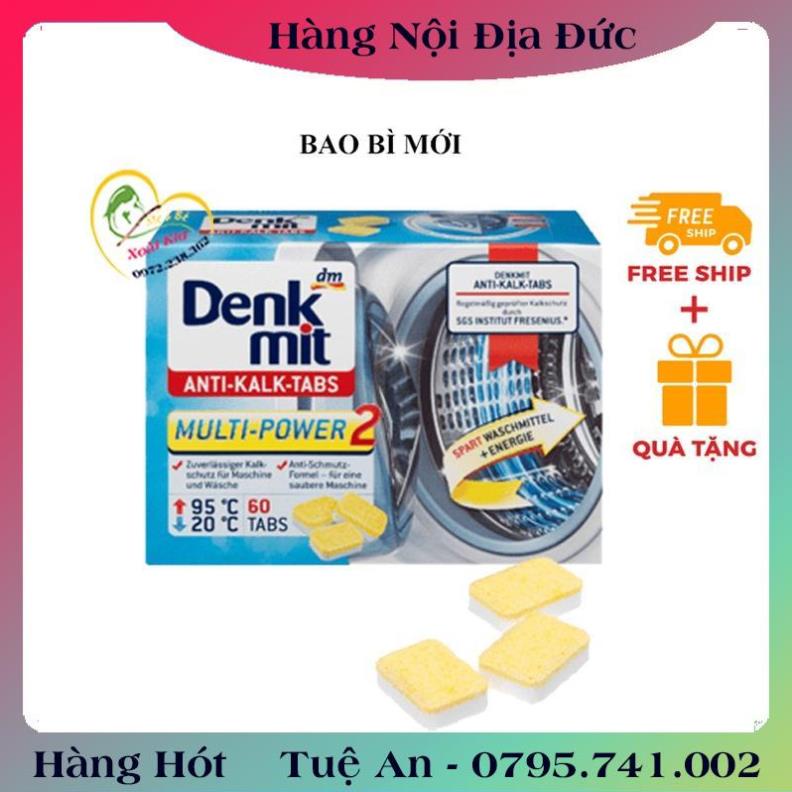 BÁN LẺ 10 Viên tẩy lồng giặt Denkmit siêu sạch của Đức, vệ sinh lồng máy giặt  .