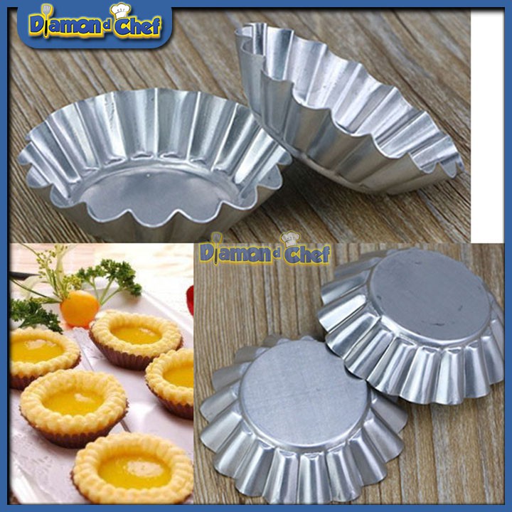 Bộ 10 khuôn Nhôm Nướng Bánh Tart (7*5*2.2)