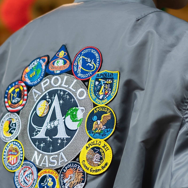 Áo bomber pilot bản Nasa full thêu logo hàng quảng châu order