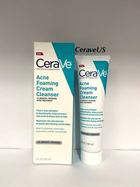 Sửa rửa mặt ngừa mụn Cerave Acne Foaming Cream Cleanser