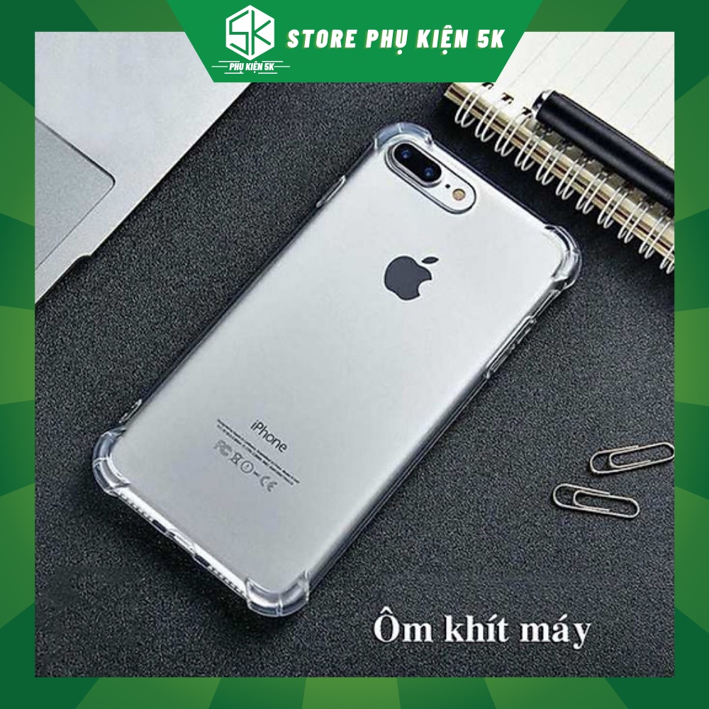 Ốp Điện Thoại Silicon Dẻo Chống Sốc trong suốt Cho Iphone 5/5s/6/6plus/6s/6splus/7/7plus/8/8plus/x/xr/xs/11/12/13