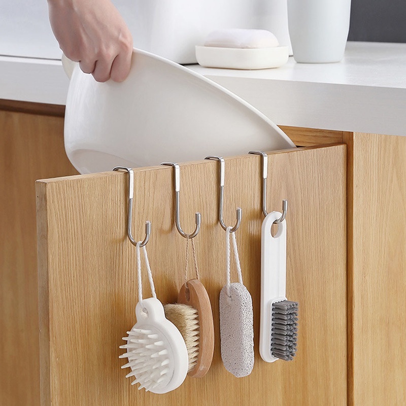 Giá Đỡ Móc Treo Đồ / Áo Khoác / Mũ / Chìa Khóa Bằng Thép Không Gỉ Hai Chữ S Tiện Lợi Dành Cho Nhà Bếp / Phòng Tắm