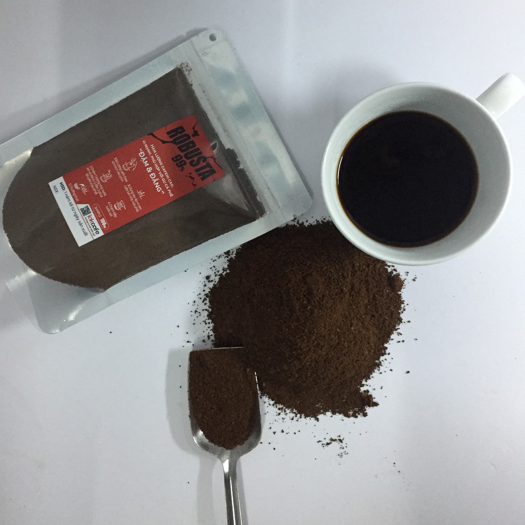 100gr Cafe Bột Robusta Nguyên Chất - Lakcafe Với Bí Quyết Nông Dân Dak Nông - Cafein Cao, Vị Mạnh, Đậm & Đắng | BigBuy360 - bigbuy360.vn